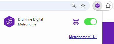Shows the Metronome tool with QA mode enabled.