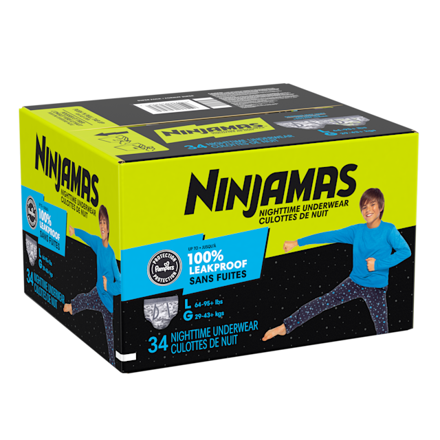 Ninjamas TAILLE G/TG POUR GARÇONS - QUANTITÉ : 34