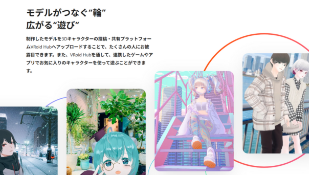 画像2：VRoid Studio 共有可能