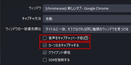 12-音声キャプチャとカーソルキャプチャ