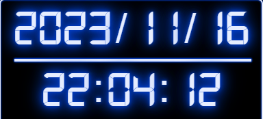 2-Neon Digital Clock