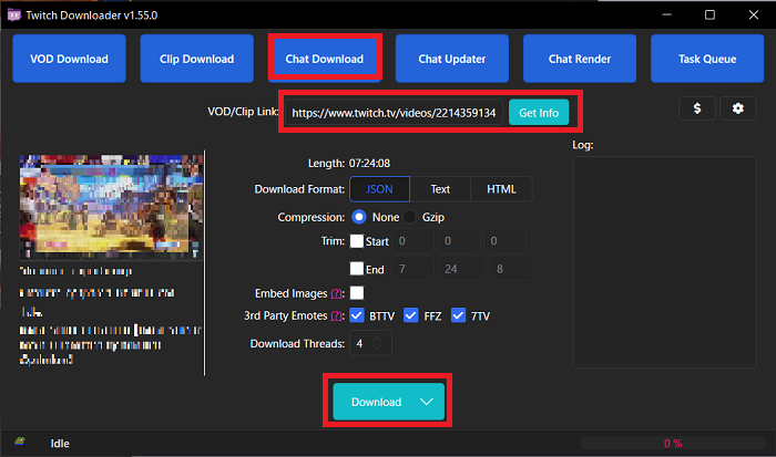 3 twitchdownloader json形式 保存【追加】