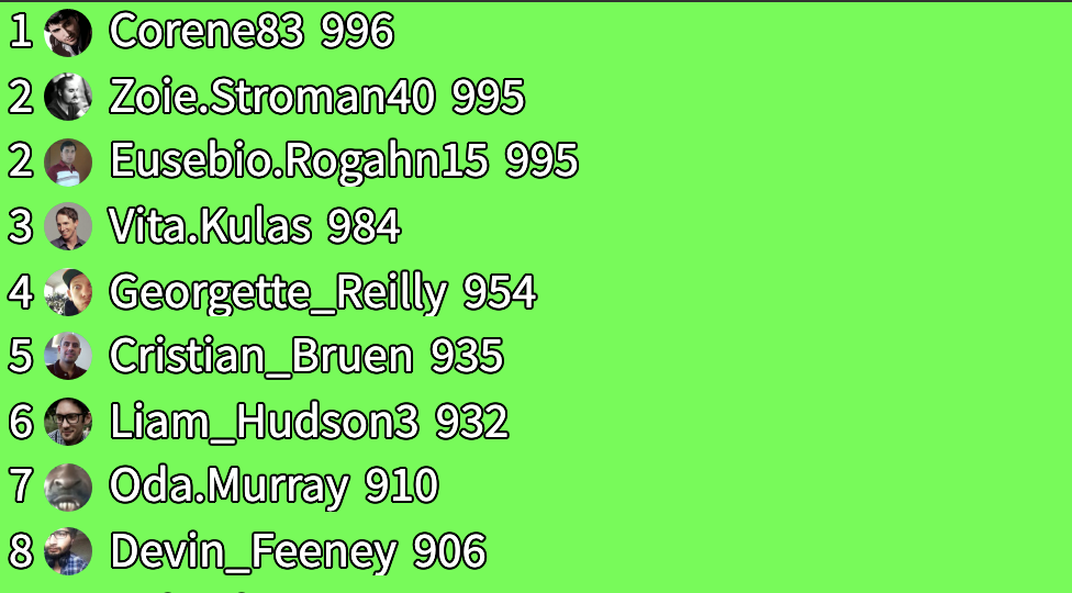 YouTube Live視聴者のランキングオーバーレイ