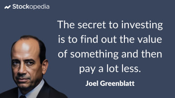 Joel Greenblatt Quote - "The secret to investing"