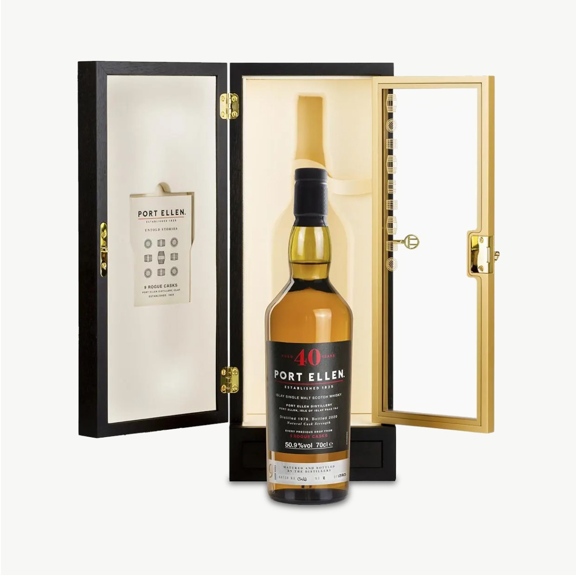 Port Ellen 40 Year Old bottle and packaging
