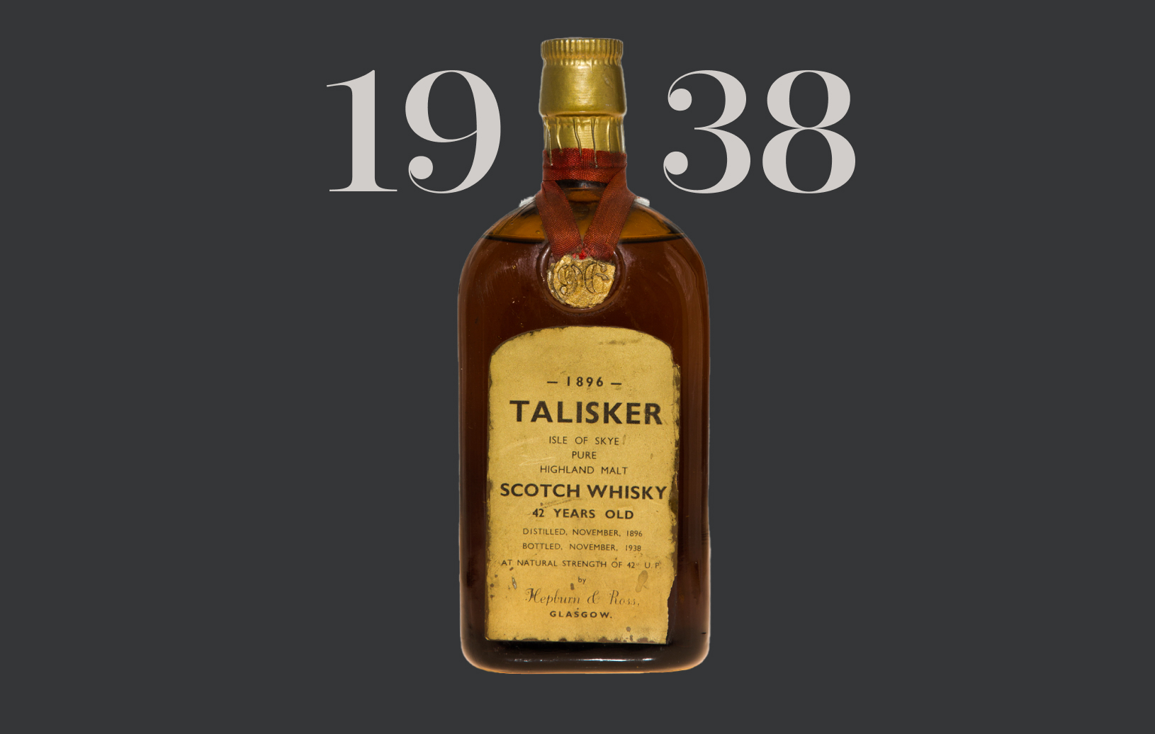 Talisker bottle in 1938