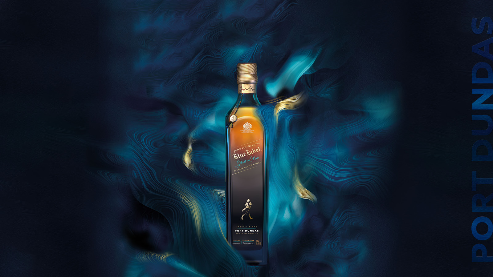 Johnnie Walker Blue Label Ghost & Rare Port Dundas Bottle