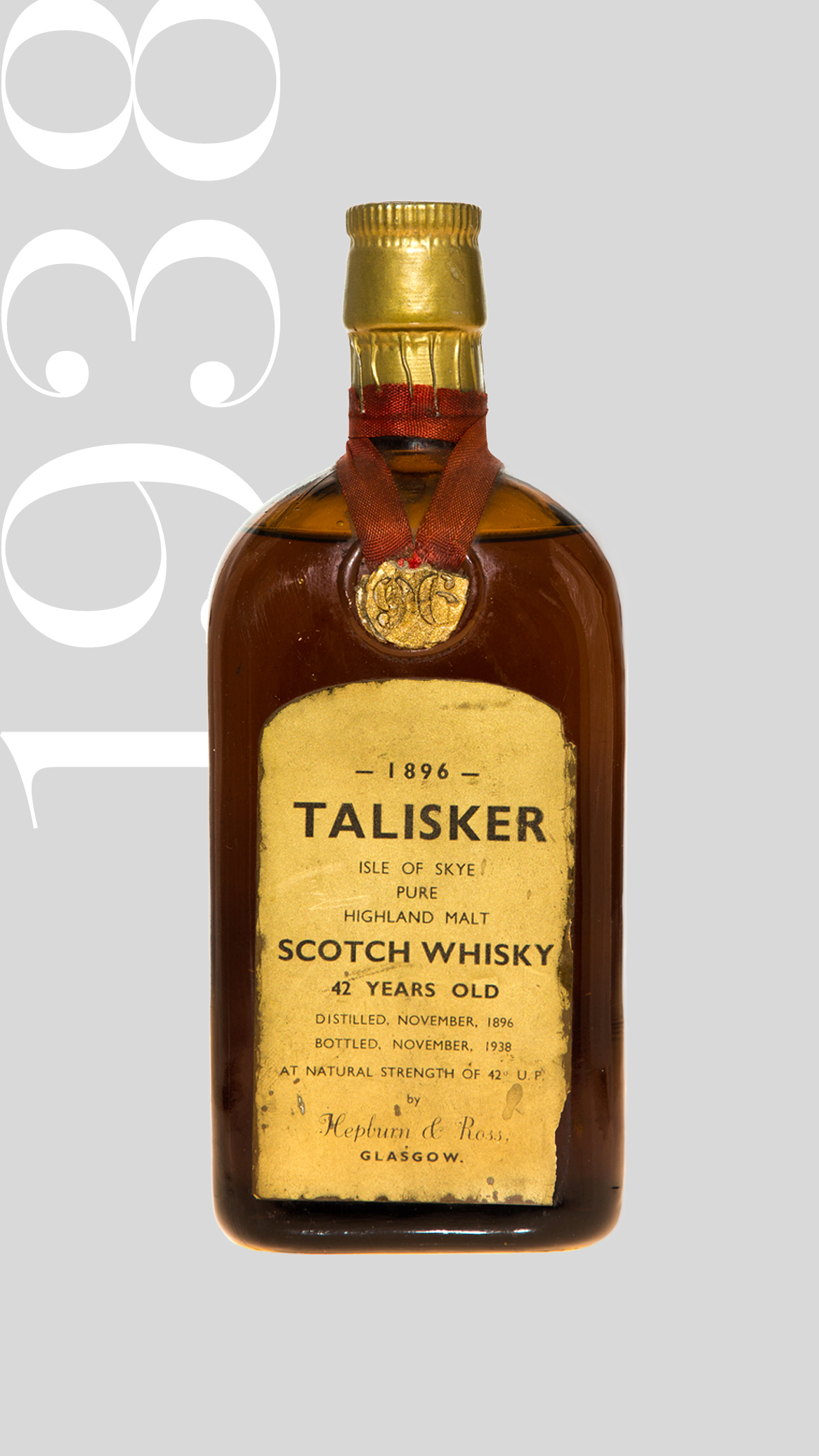 The oldest Talisker bottle in the world, dating from 1896