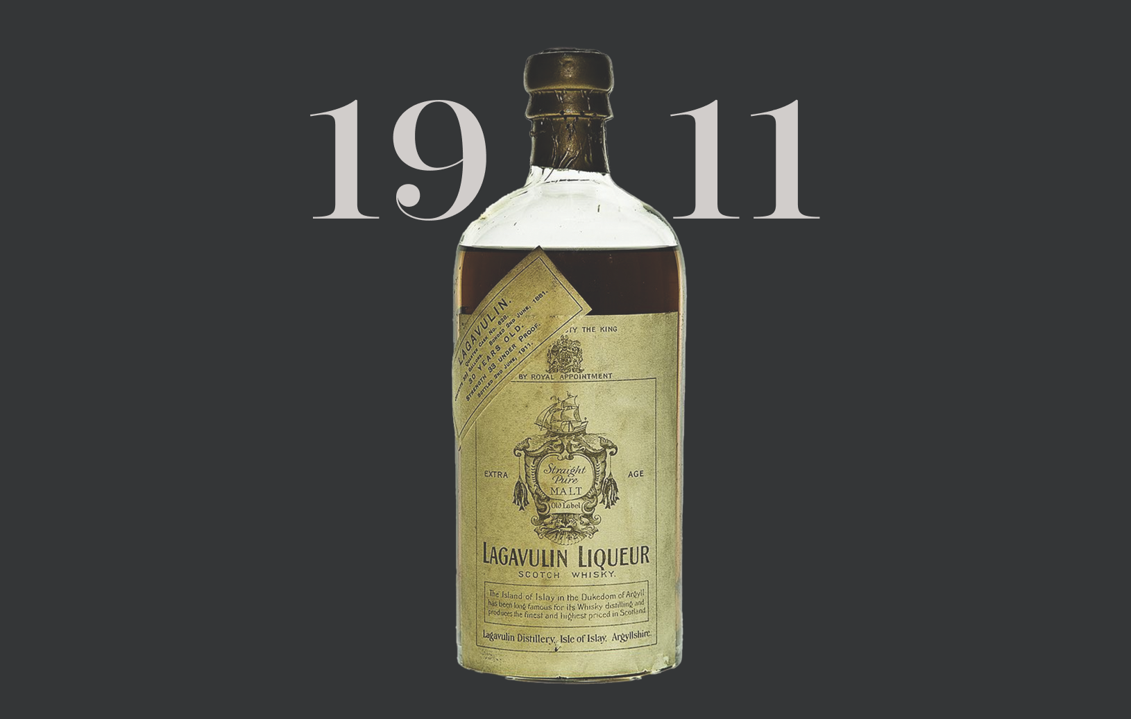 A bottle of Lagavulin 1911