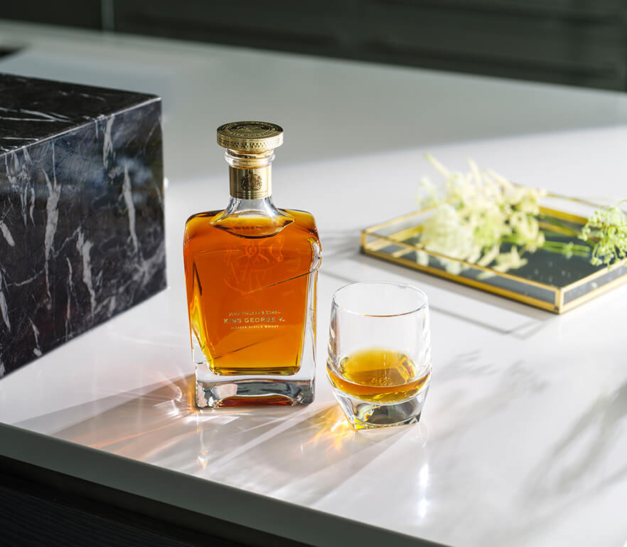 A bottle of John Walker & Sons King George V Blended Scotch Whisky