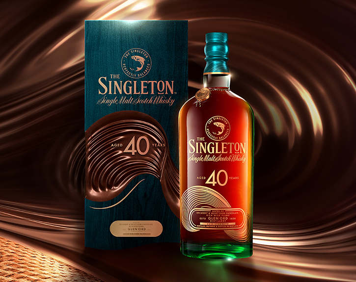 The Singleton 40 Year Old in a brown decorative background