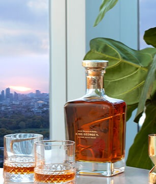 A bottle of John Walker & Sons King George V Blended Scotch Whisky