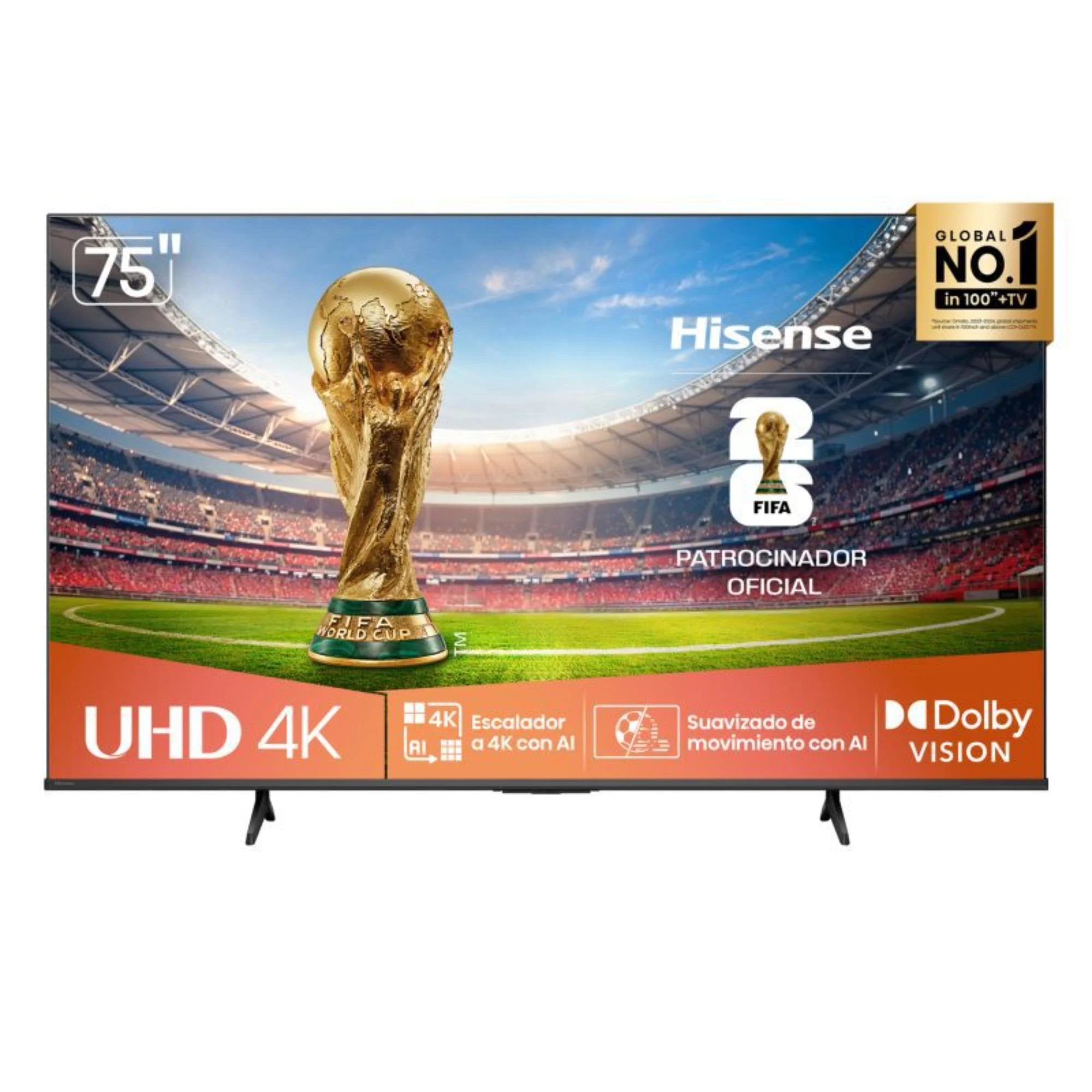 Televisor HISENSE 75 pulgadas UHD-4K A6NV