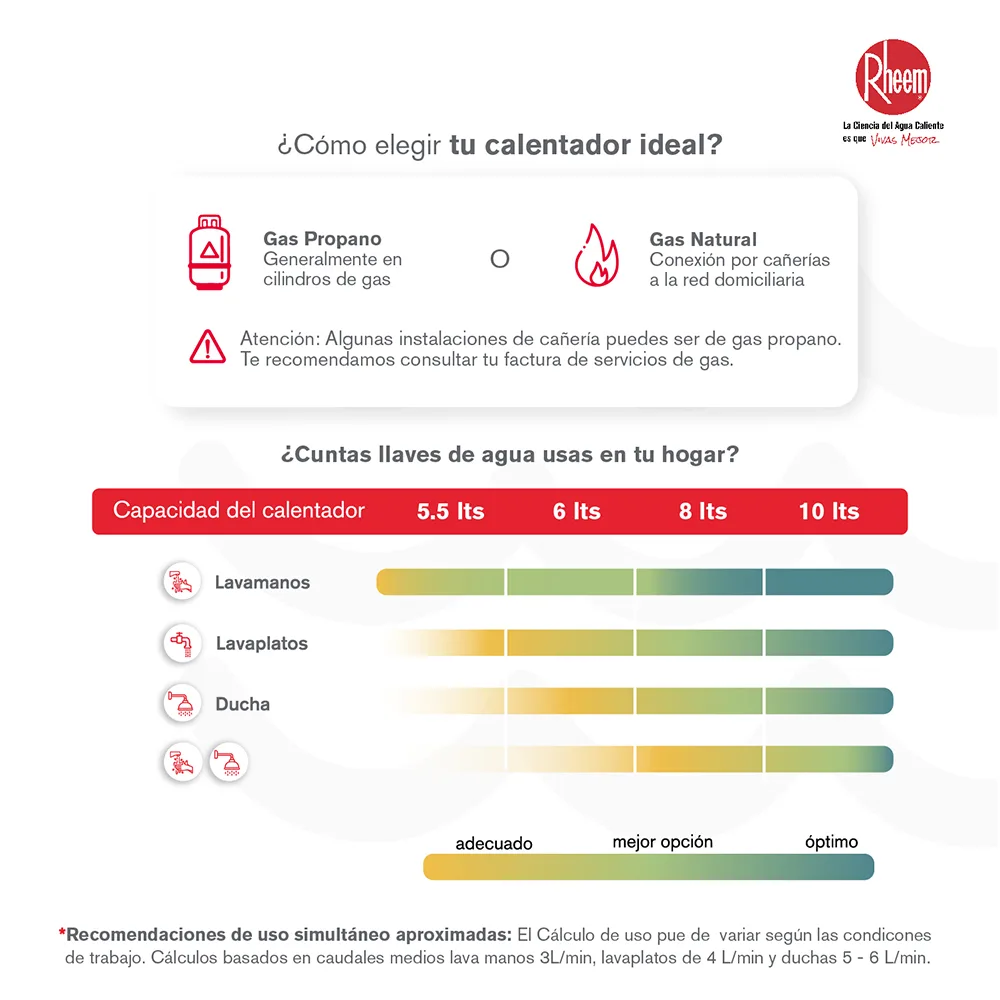 calentador de agua de paso