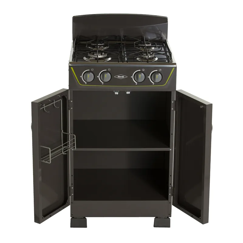 estufa haceb 4 puestos con gabinete