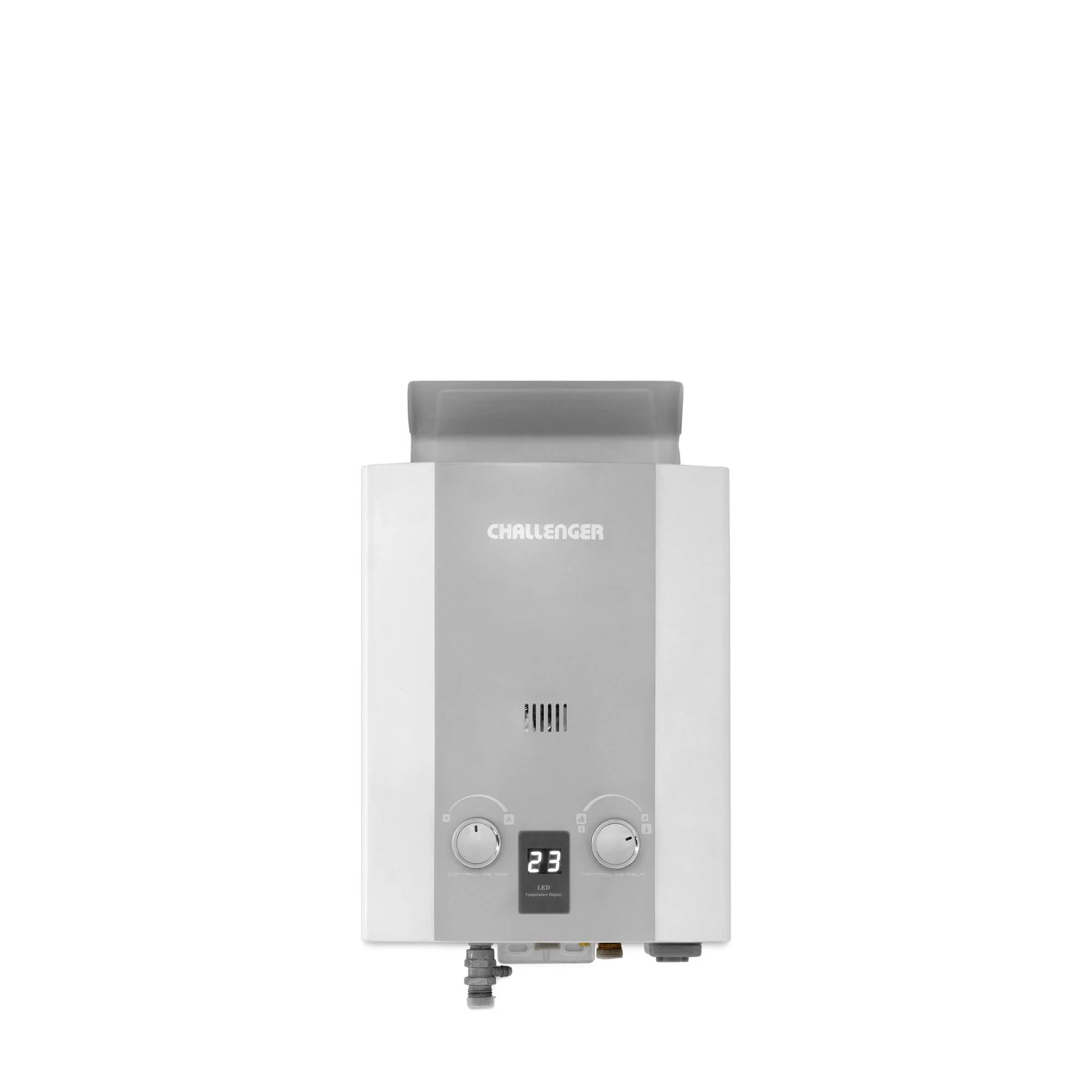 Calentador Challenger 5.5 litros vista frontal