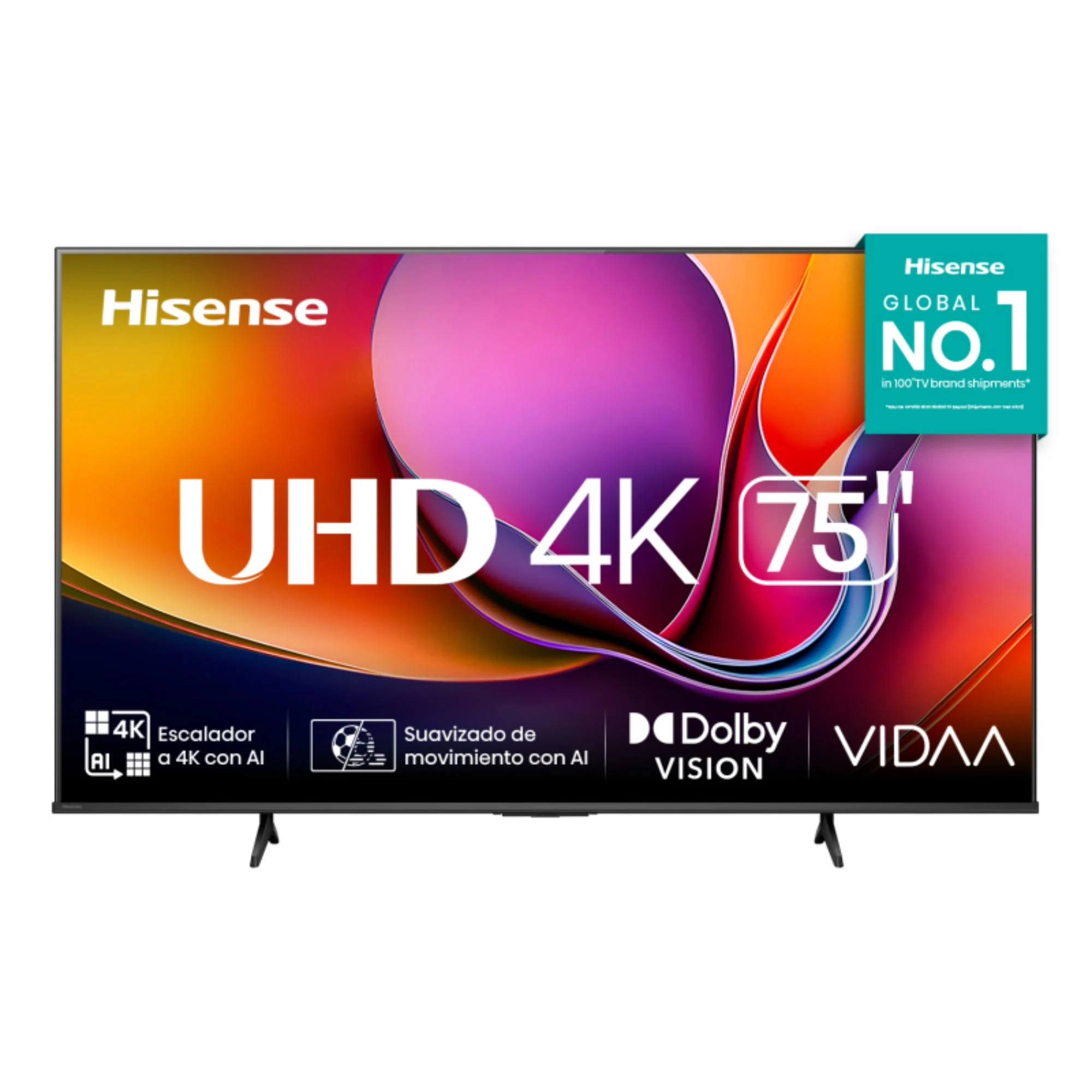 Televisor HISENSE 75 pulgadas UHD-4K A6NV
