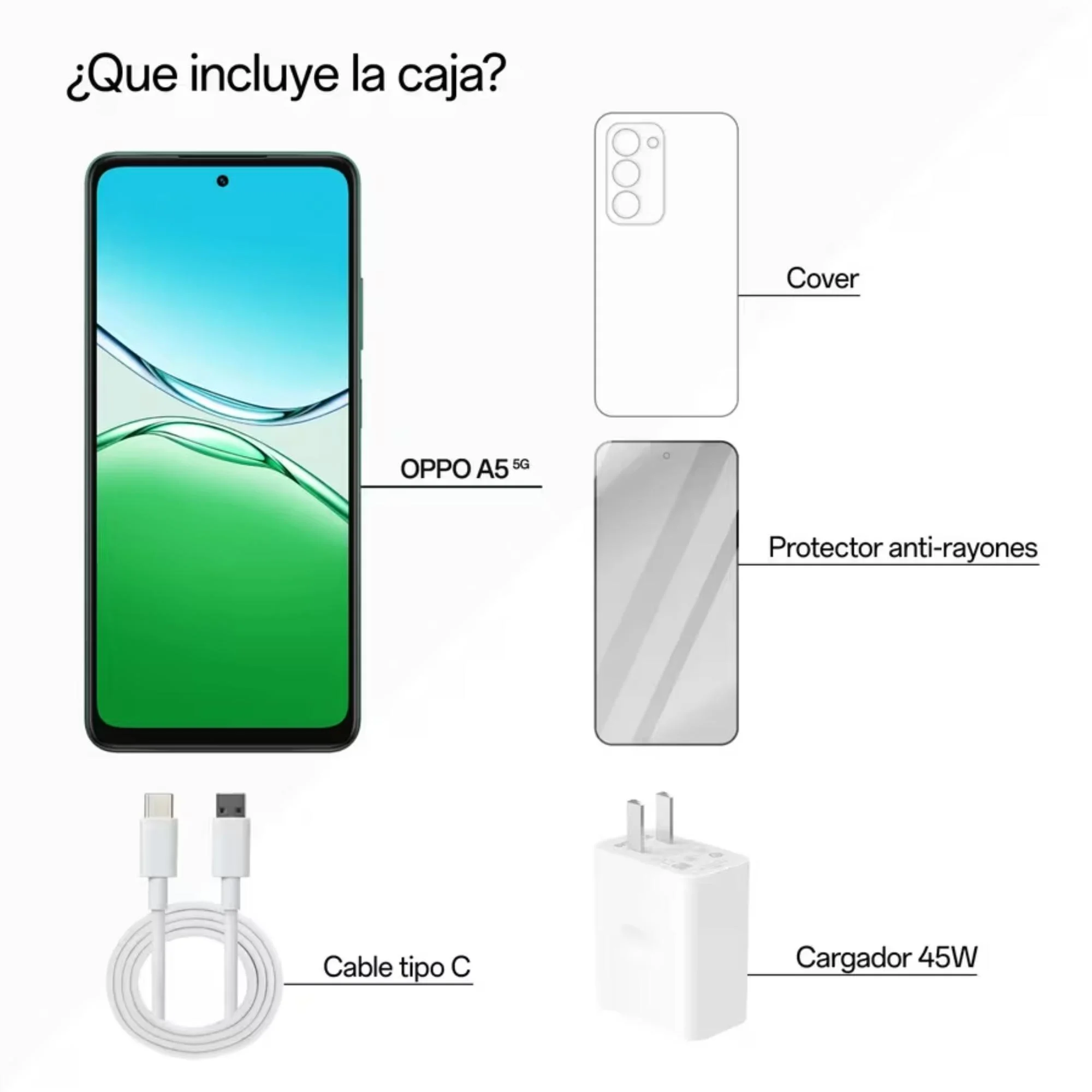 Celular OPPO A5 256GB 5G Verde