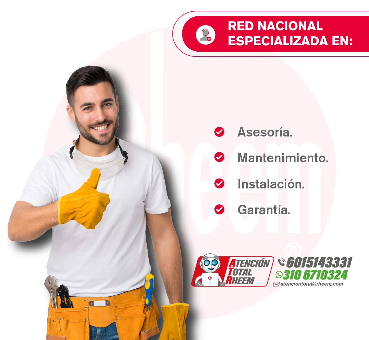 Red especializada Rheem 