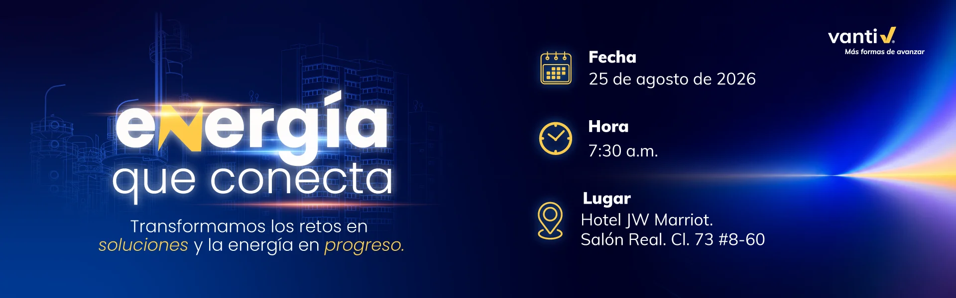 Energía que conecta banner