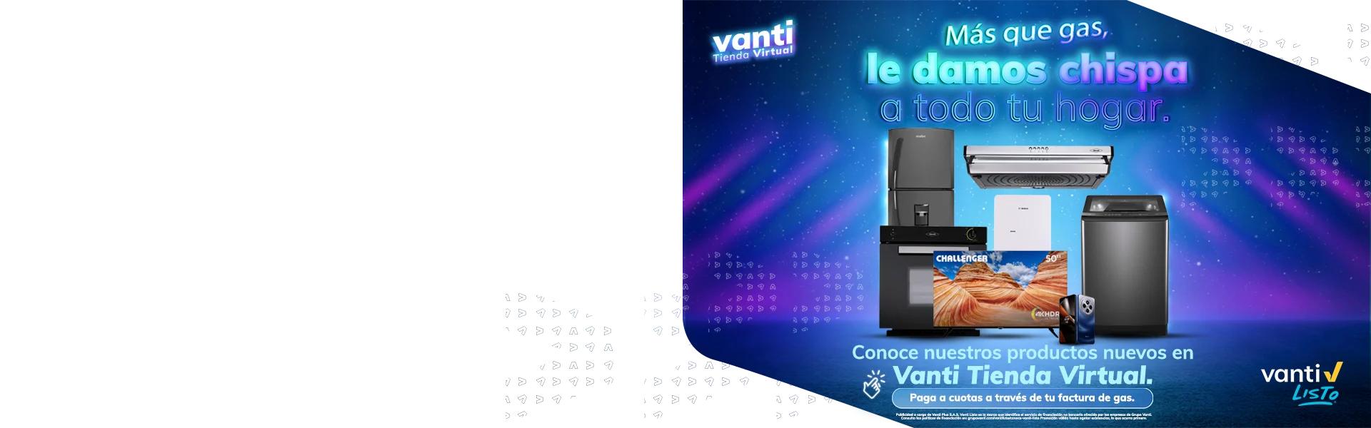 Banner: Línea blanca Vanti