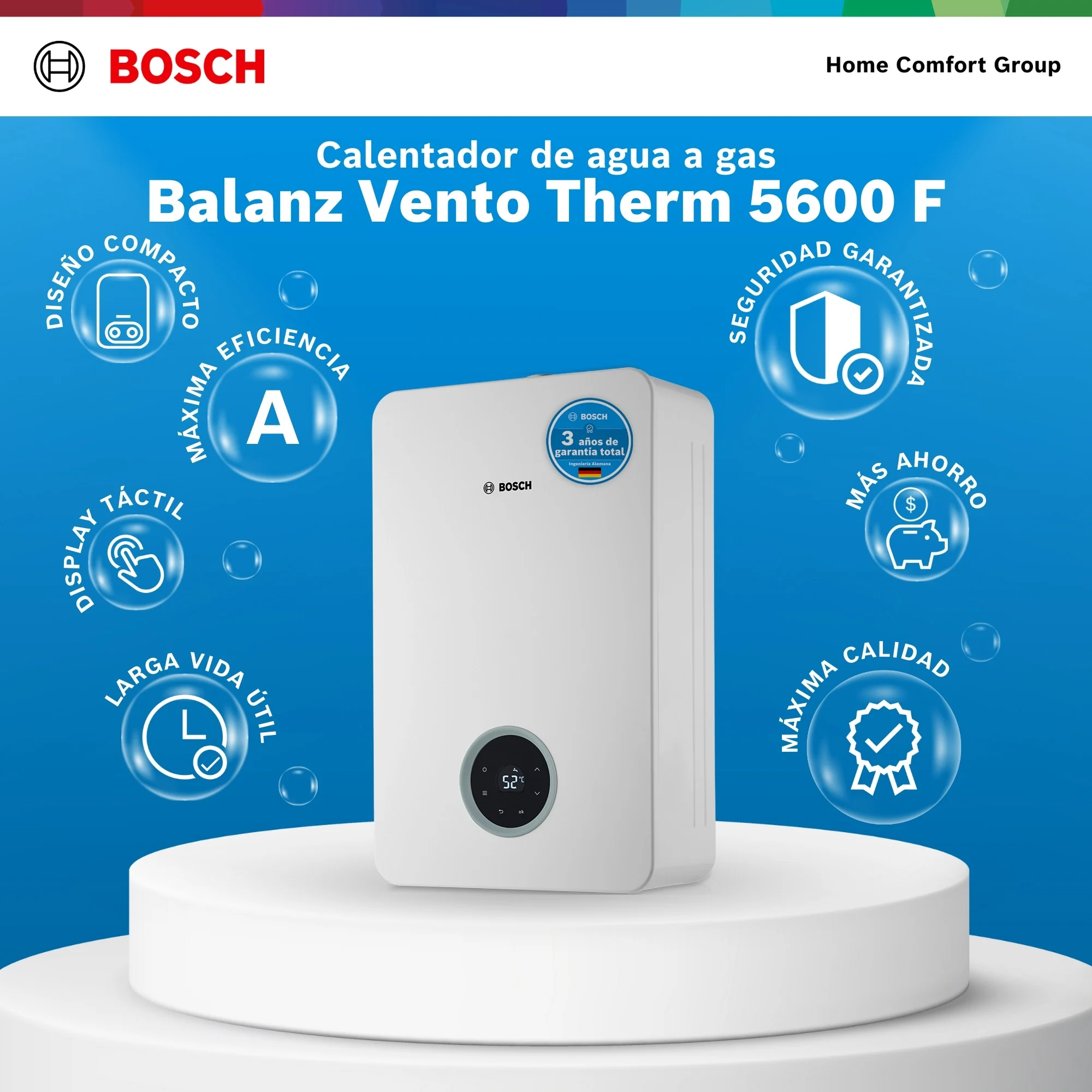 Controles Bosch Therm 5600 18L