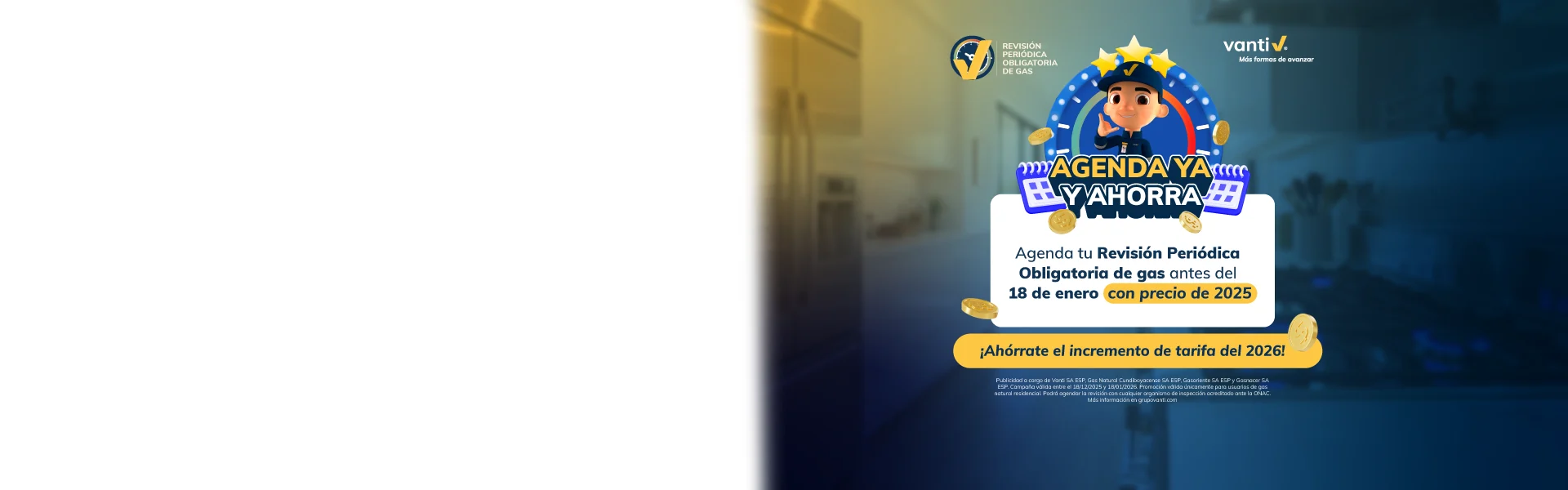 Ahorra en el precio de tu Revisión Periódica Obligatoria de gas