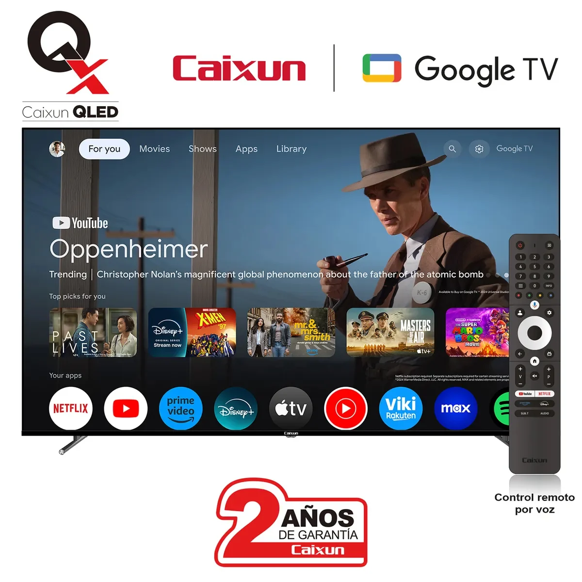 Televisor Caixun 75 Pulgadas QLED C75VHUGQ