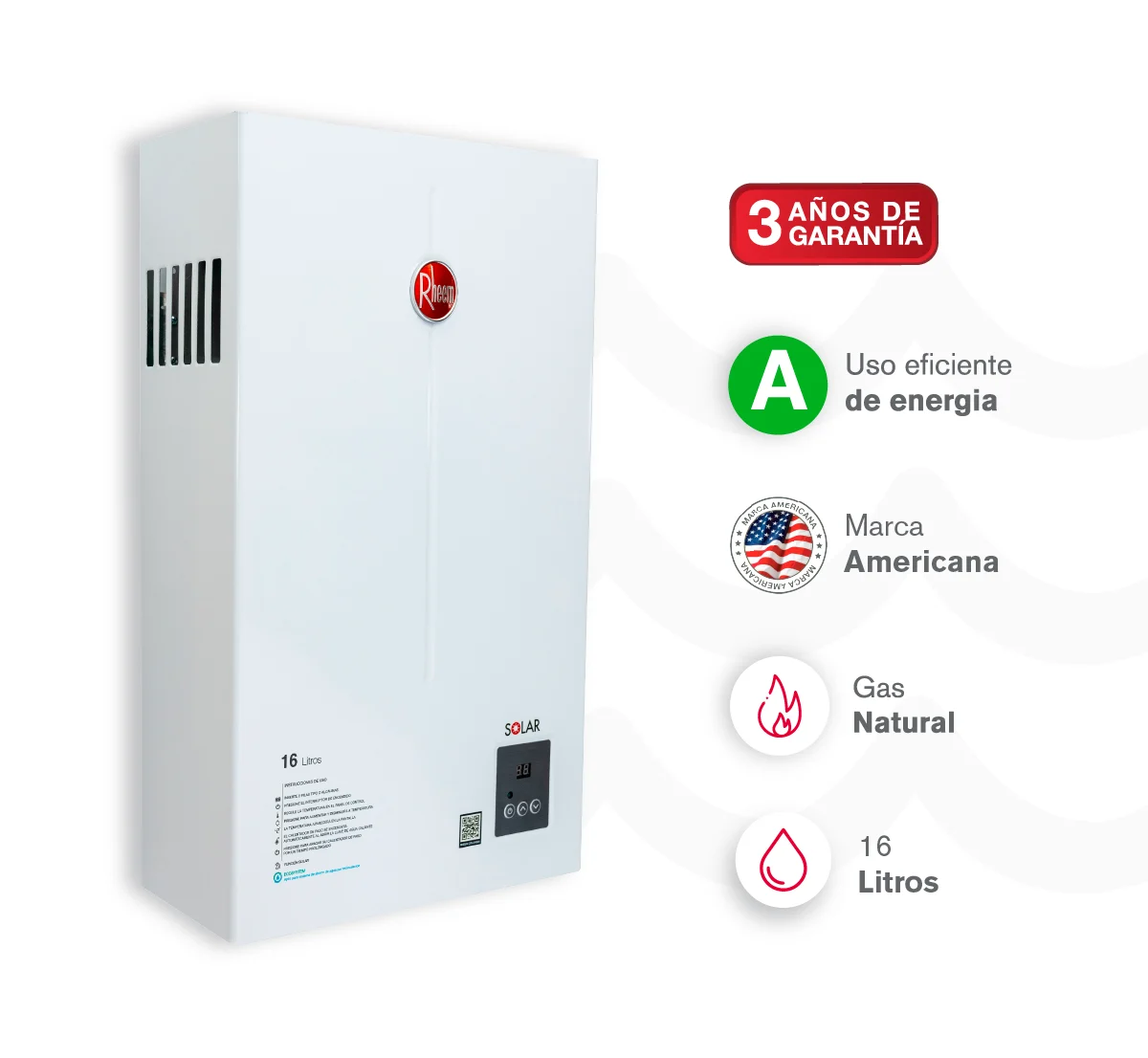 calentador de agua rheem