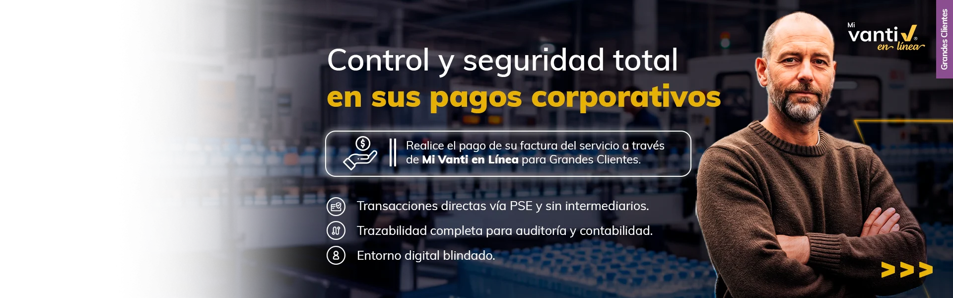 Ingrese a mi Vanti en Línea Industría