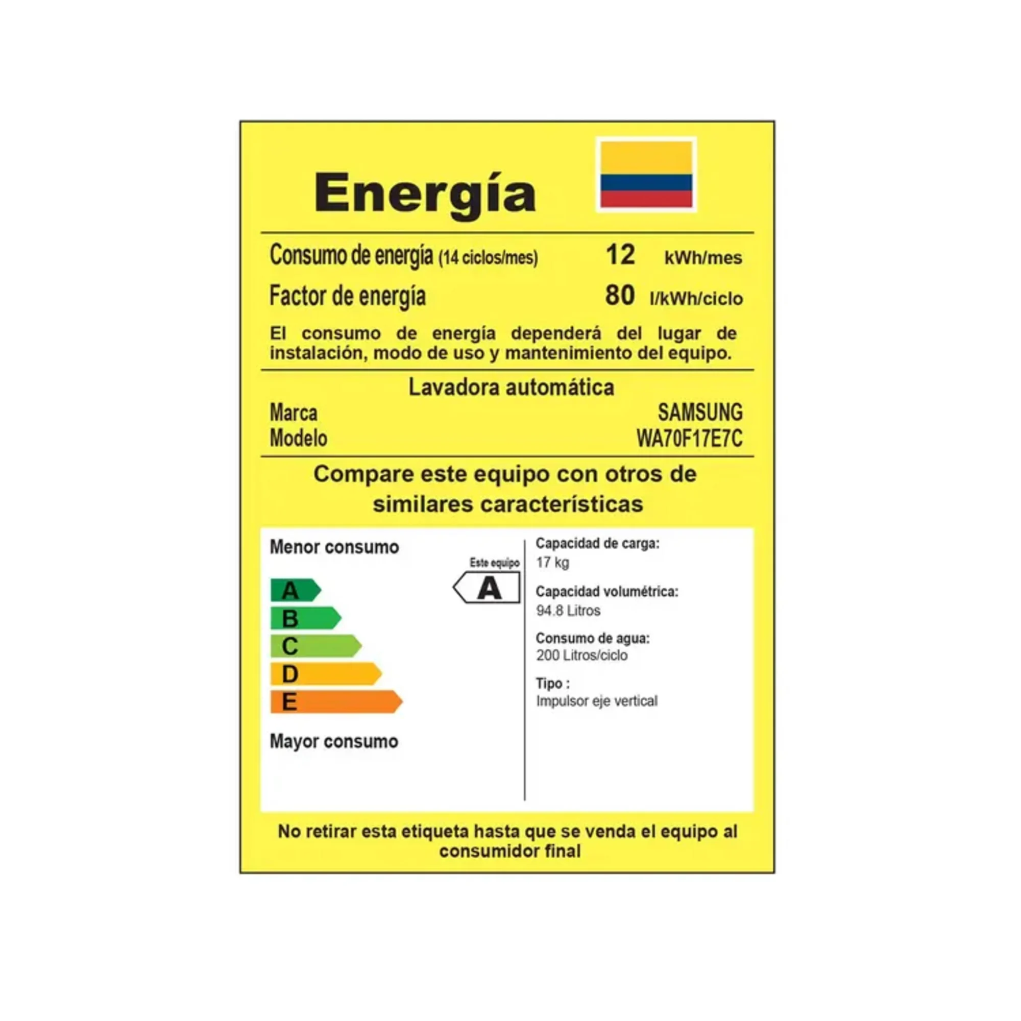 Lavadora Samsung Carga Superior 17 Kilos…