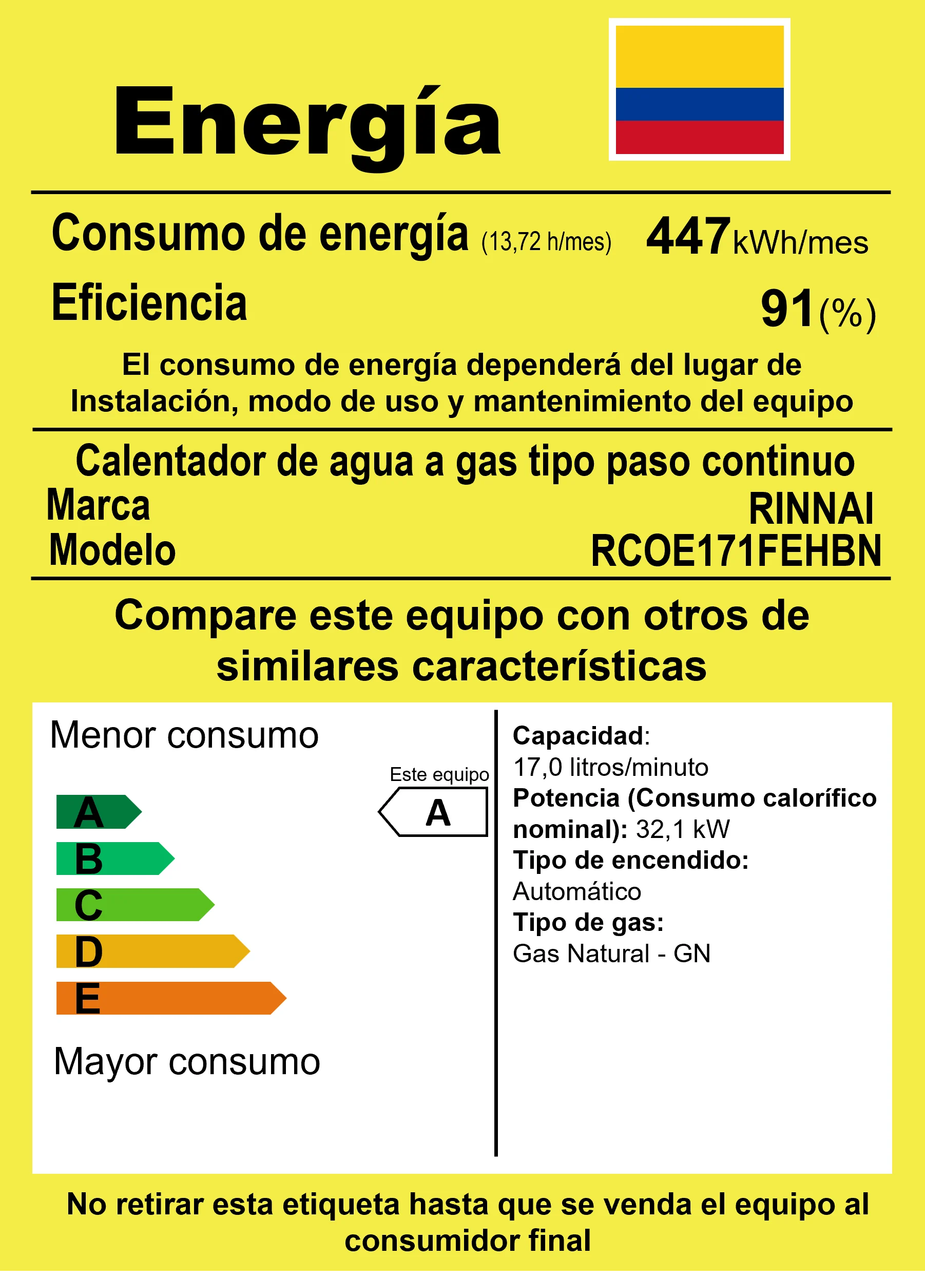Detalle lateral de calentador de agua a gas natural blanco