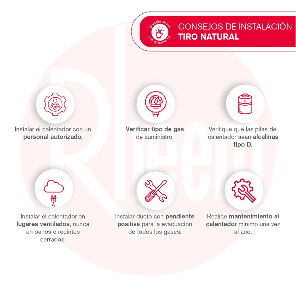 Instalación Tiro forzado