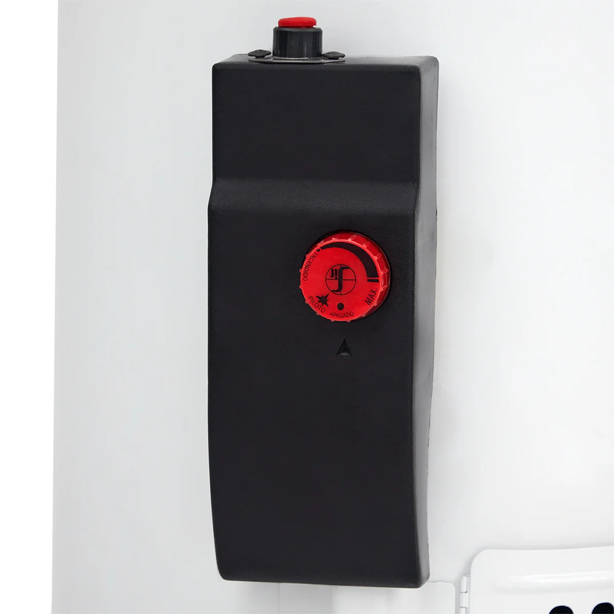 Vista isométrica del calentador de agua Haceb 20 galones.