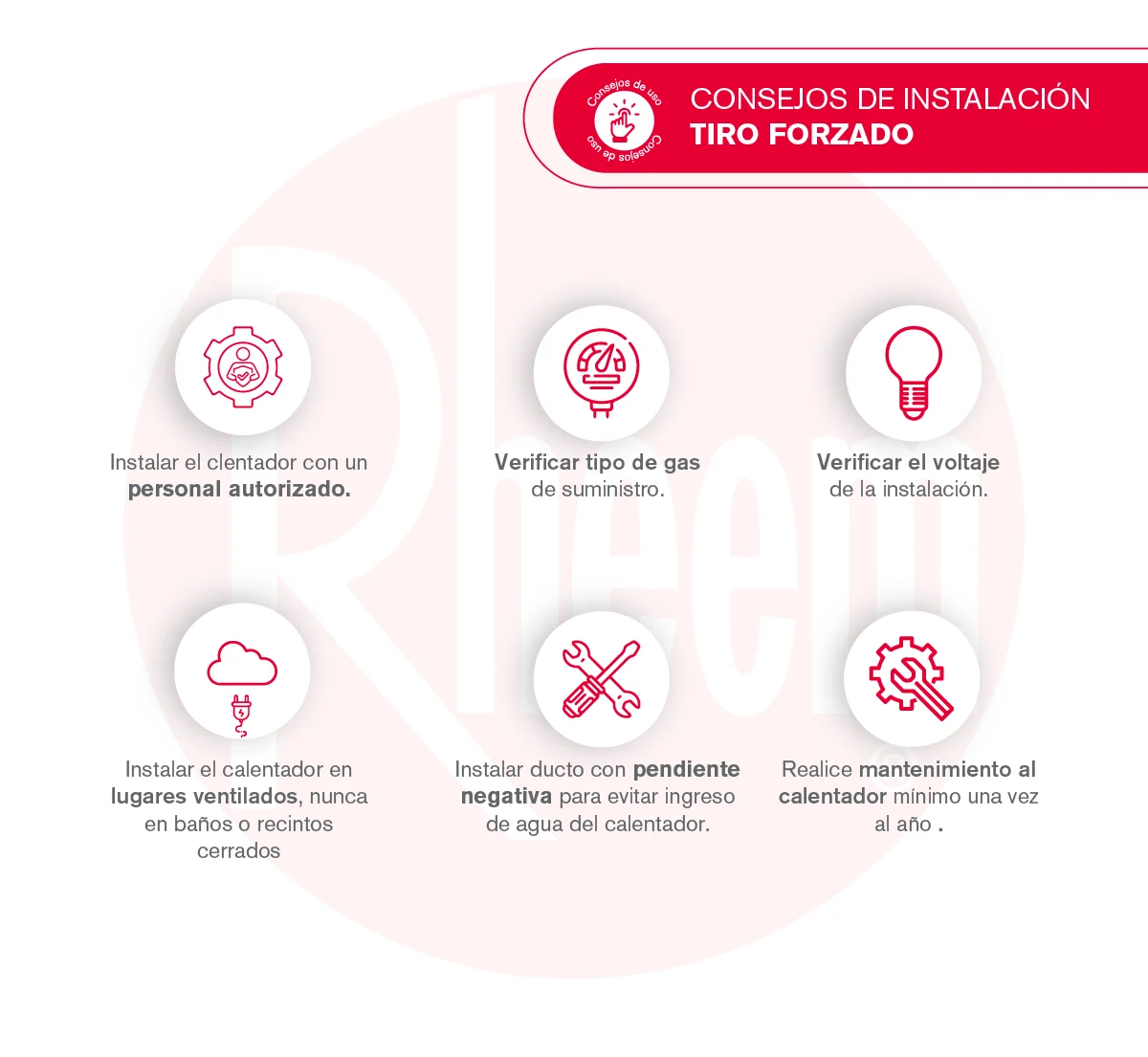 Instalación calentador tiro forzado 