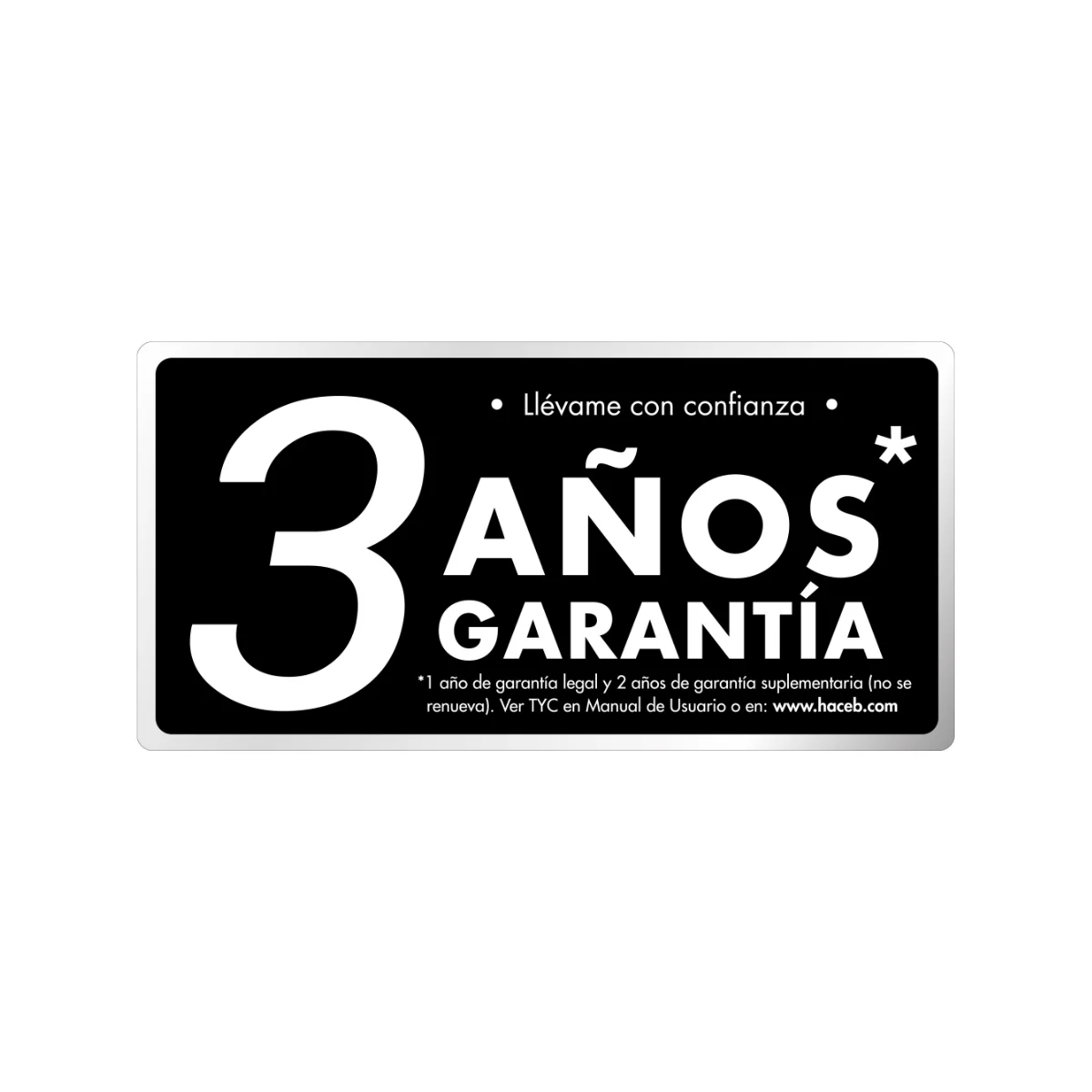 Detalle frontal del calentador de agua Haceb.