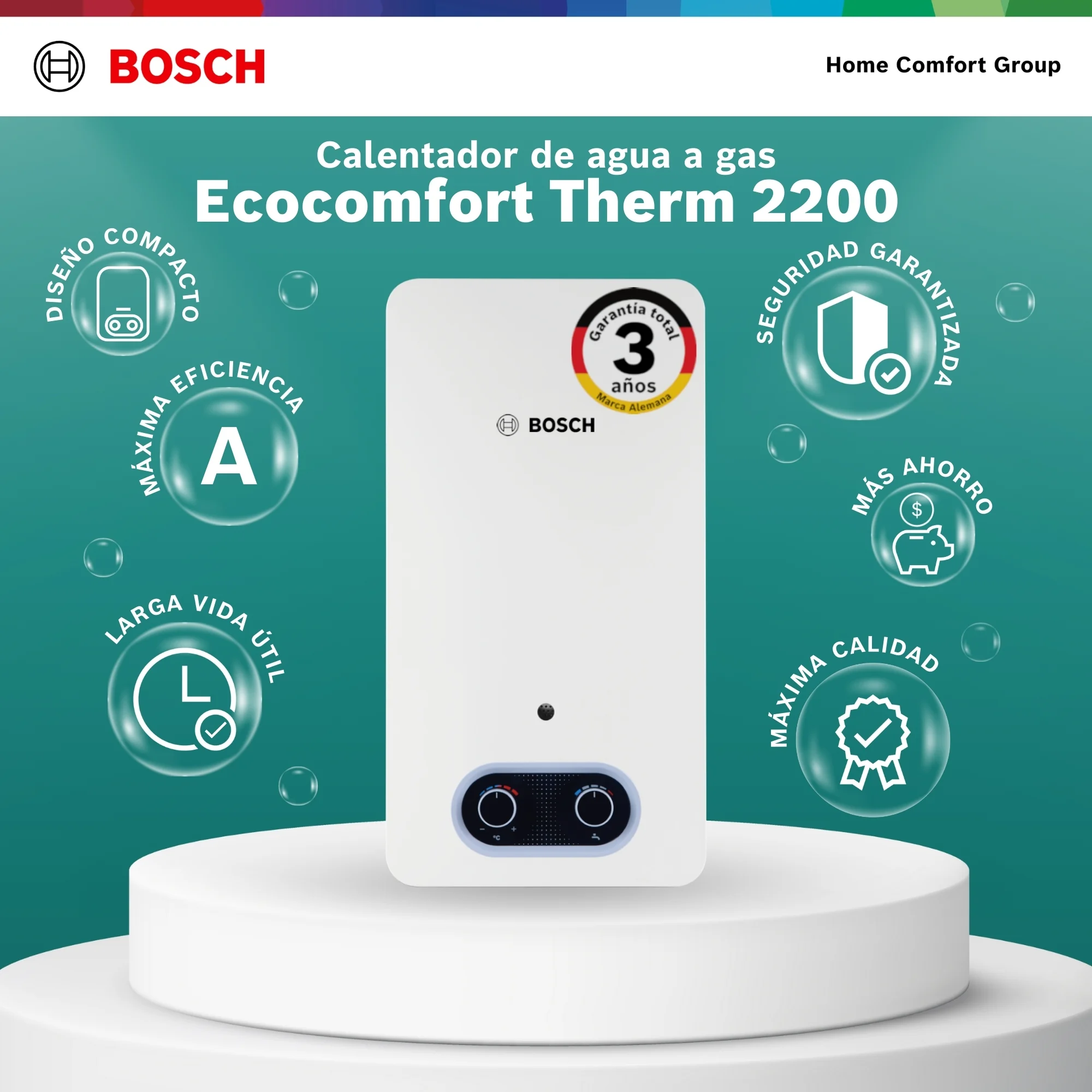 calentador de agua a gas bosch Therm 2200