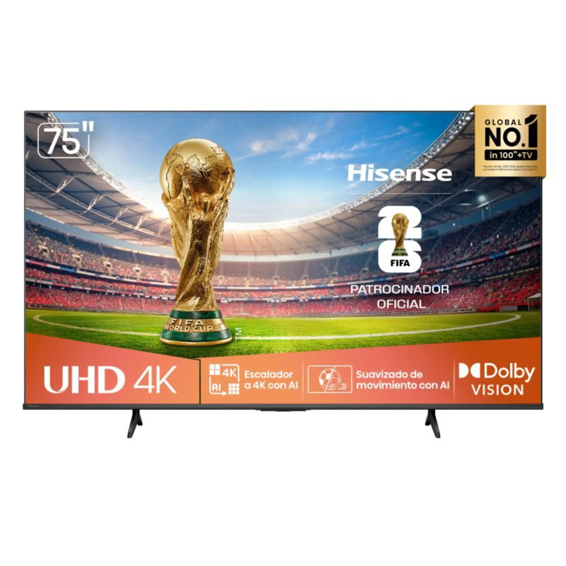 Televisor HISENSE 75 pulgadas UHD-4K A6NV