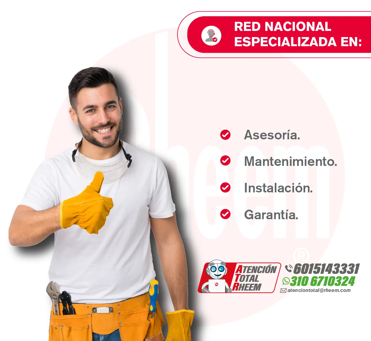 Soporte calentador Rheem