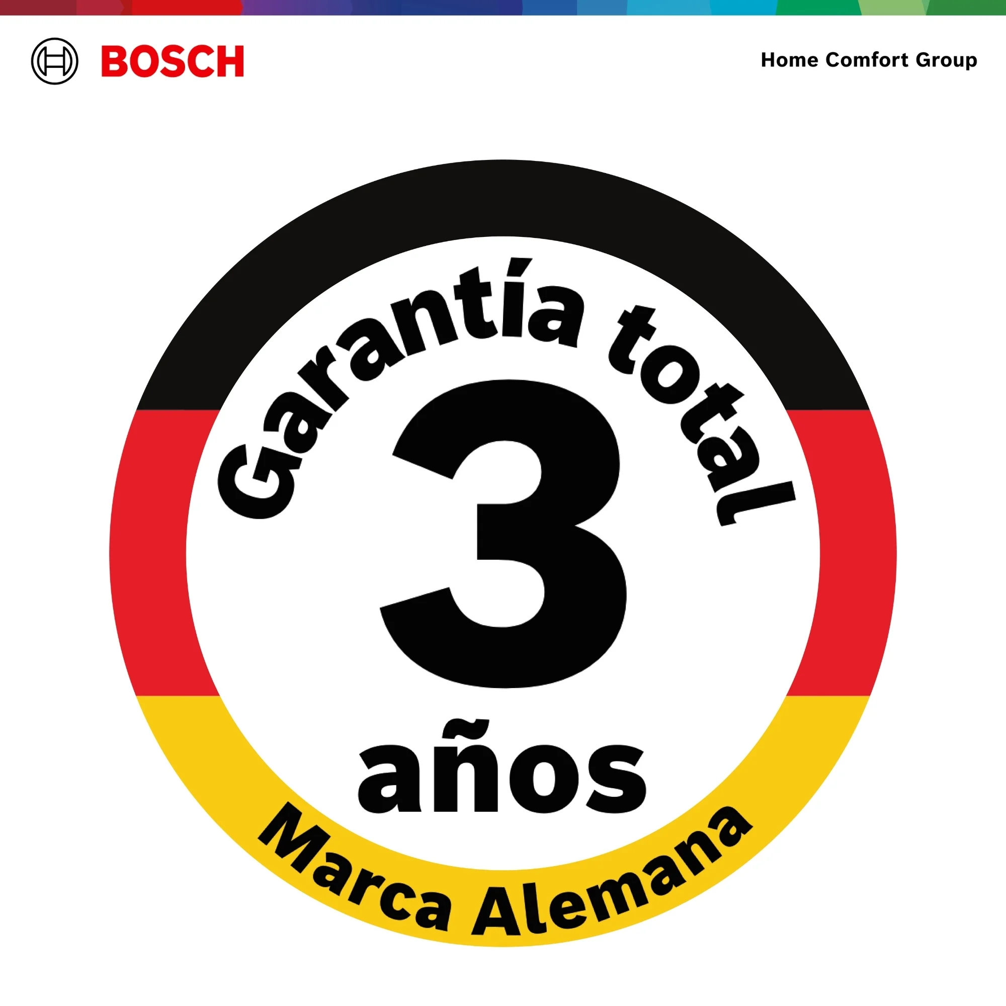 Calentador Bosch 5 litros sticker garantía