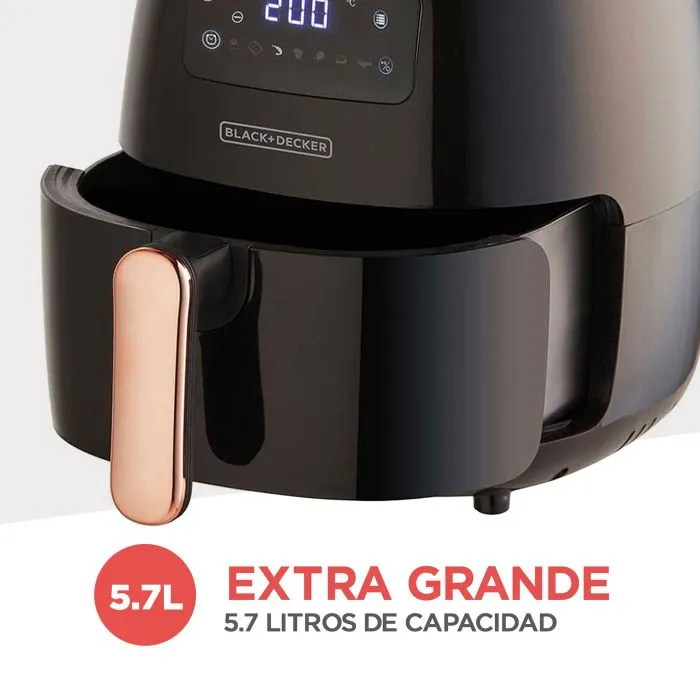 Freidora de Aire BLACK+DECKER 4.5 Litros HF4004B Negro