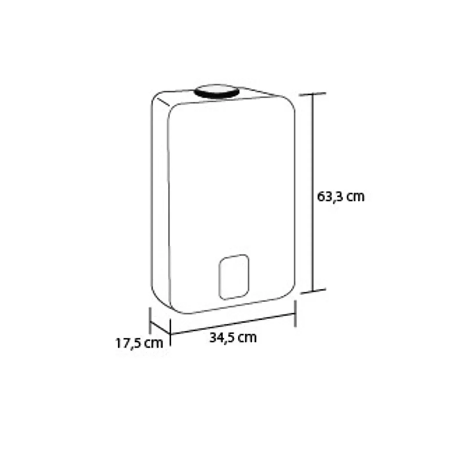 Tamaño calentador 12 litros 
