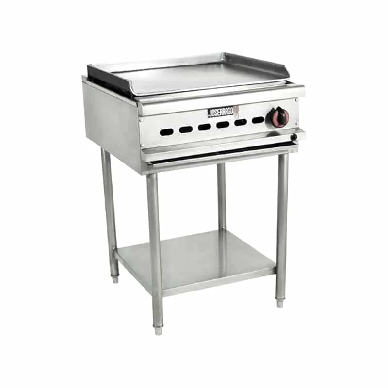 Asador plancha industrial en acero inoxidable