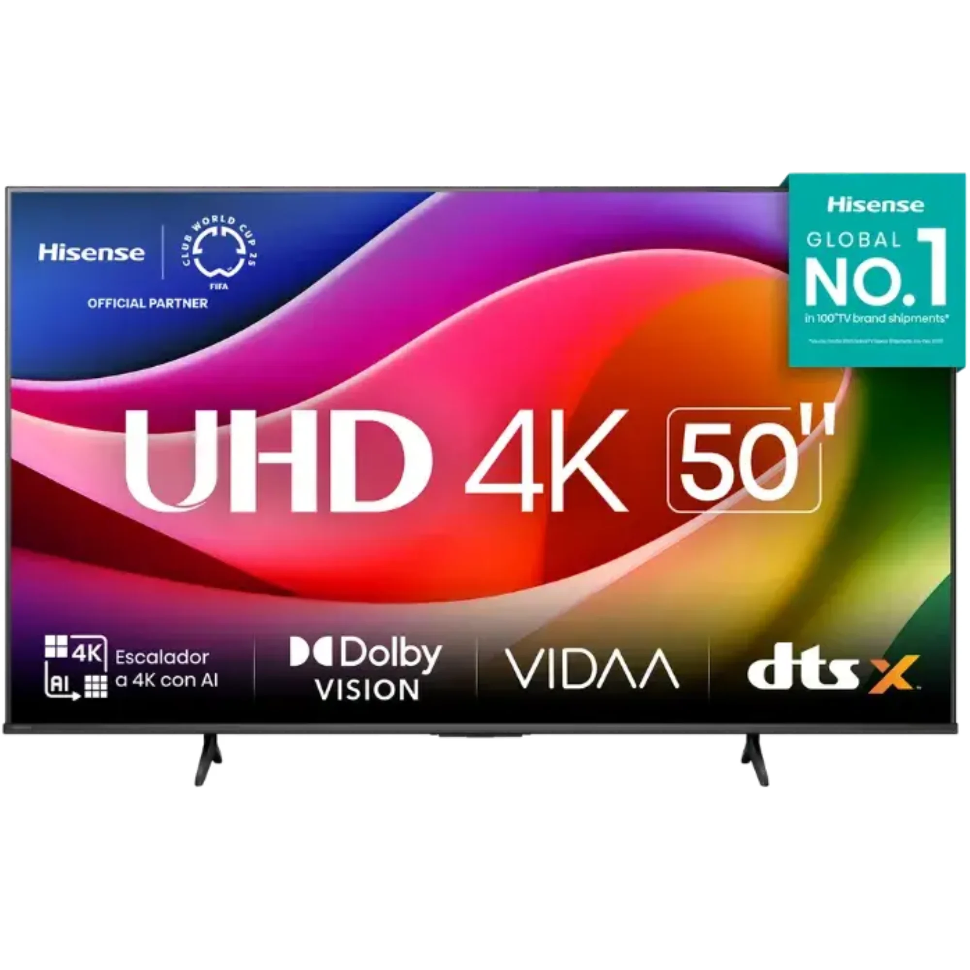 Televisor Hisense 50 Pulgadas UHD4K SMART 50A6NV