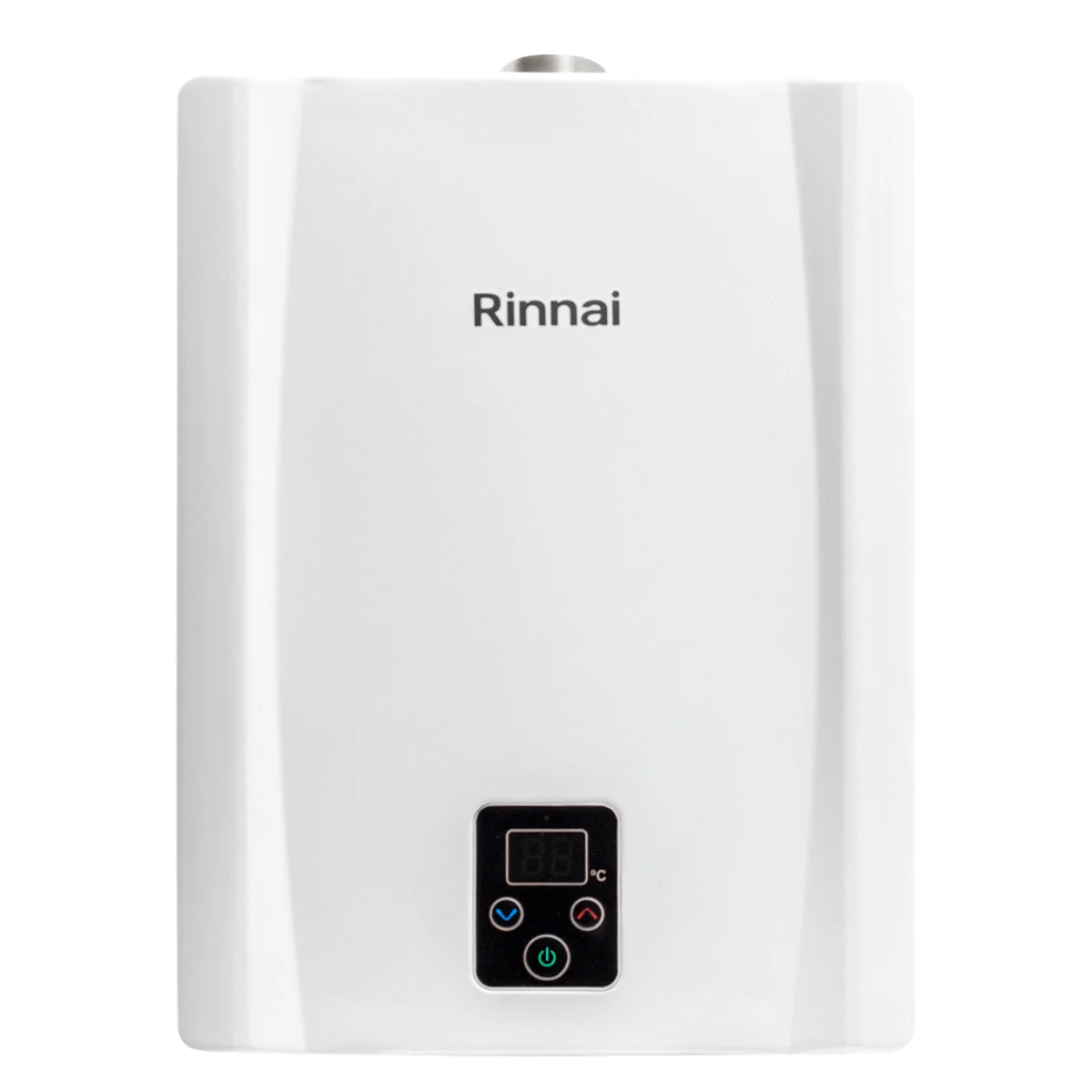 Calentador de agua a gas natural color blanco