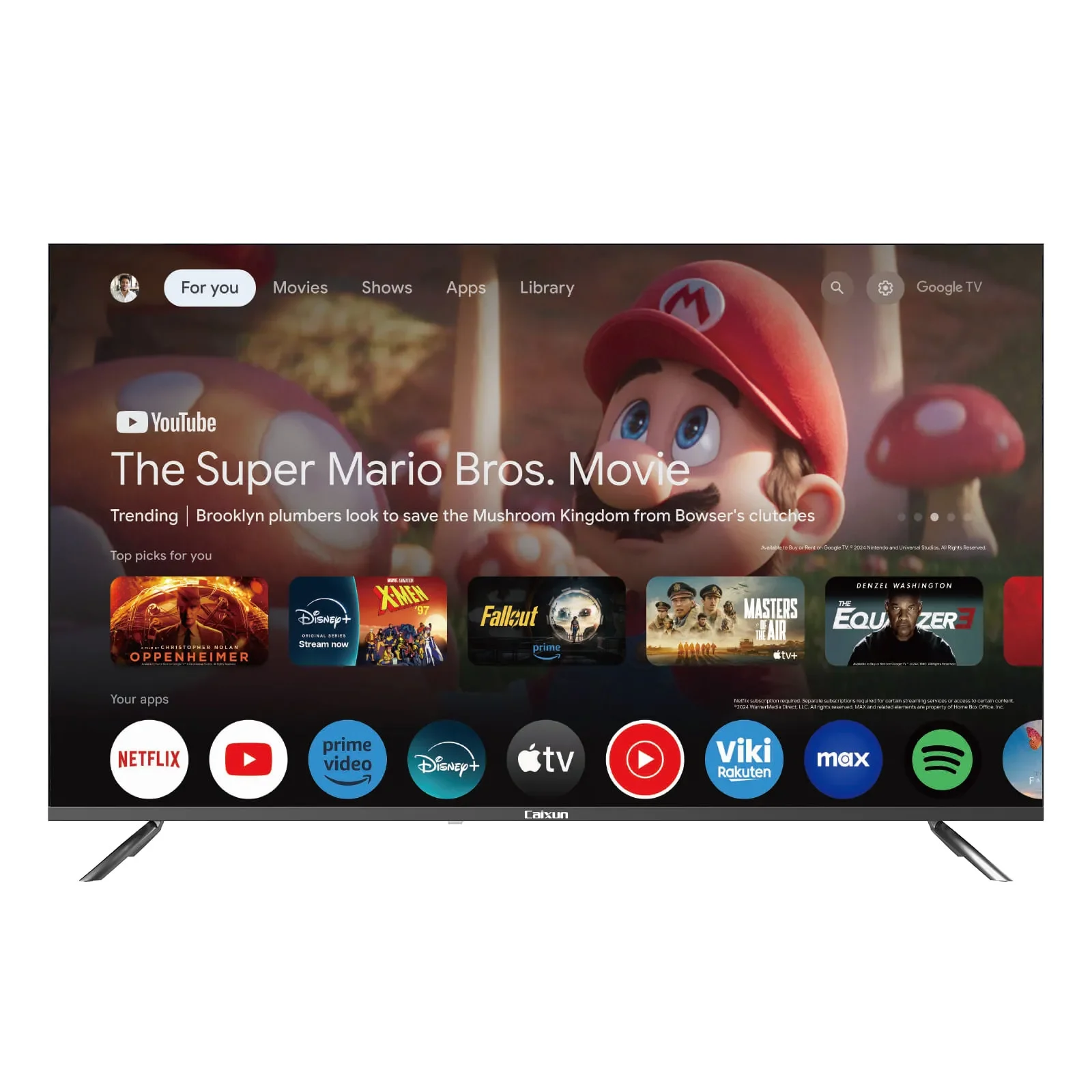 Televisor Caixun 50 Pulgadas Smart TV C50KAUG QLED