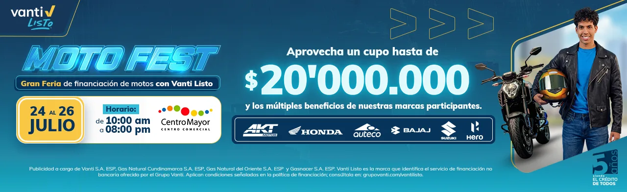 Motos VantiListo: Banner Image 2.3