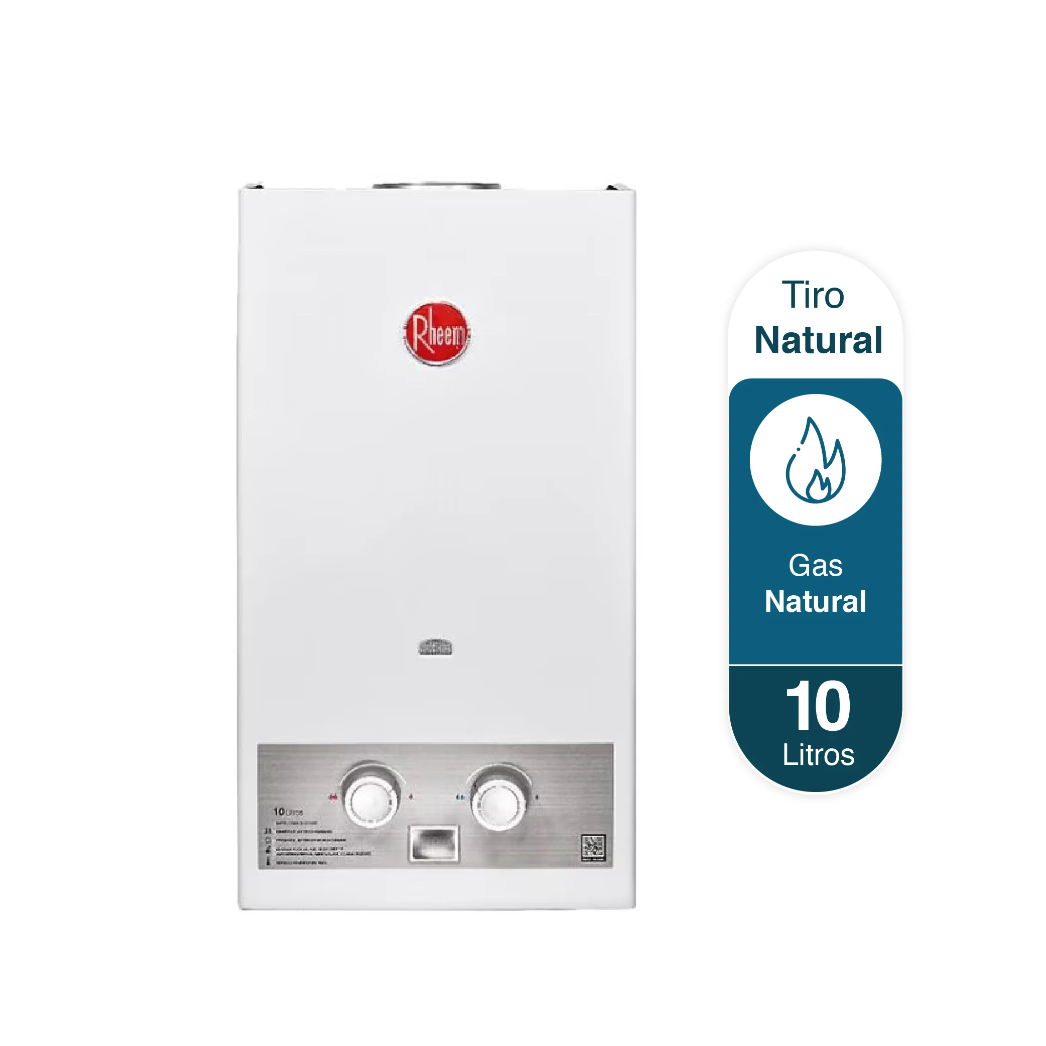 Calentador de Agua Tiro Natural Gas Natural 10 Litros Mecánico (2)