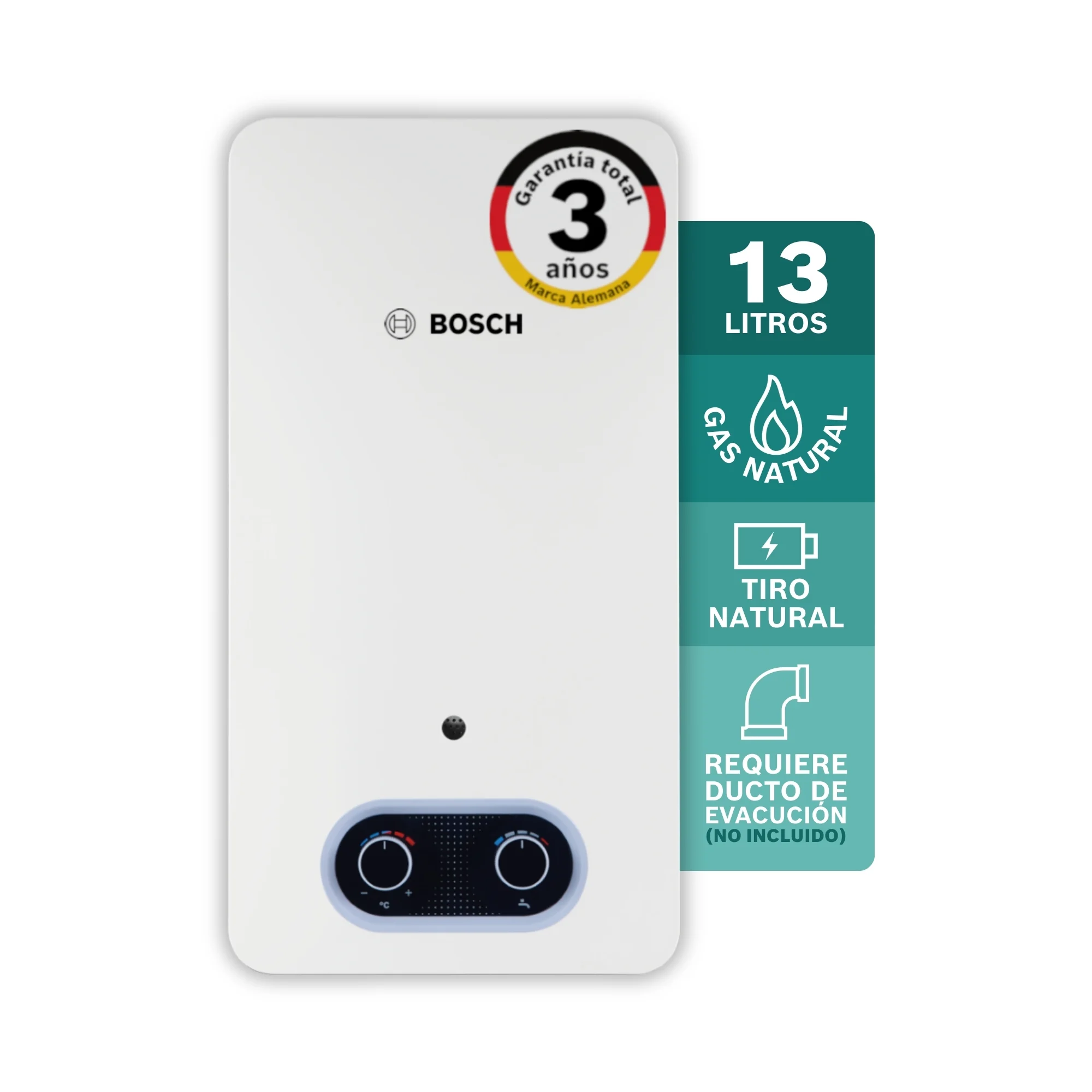 calentador de agua a gas bosch