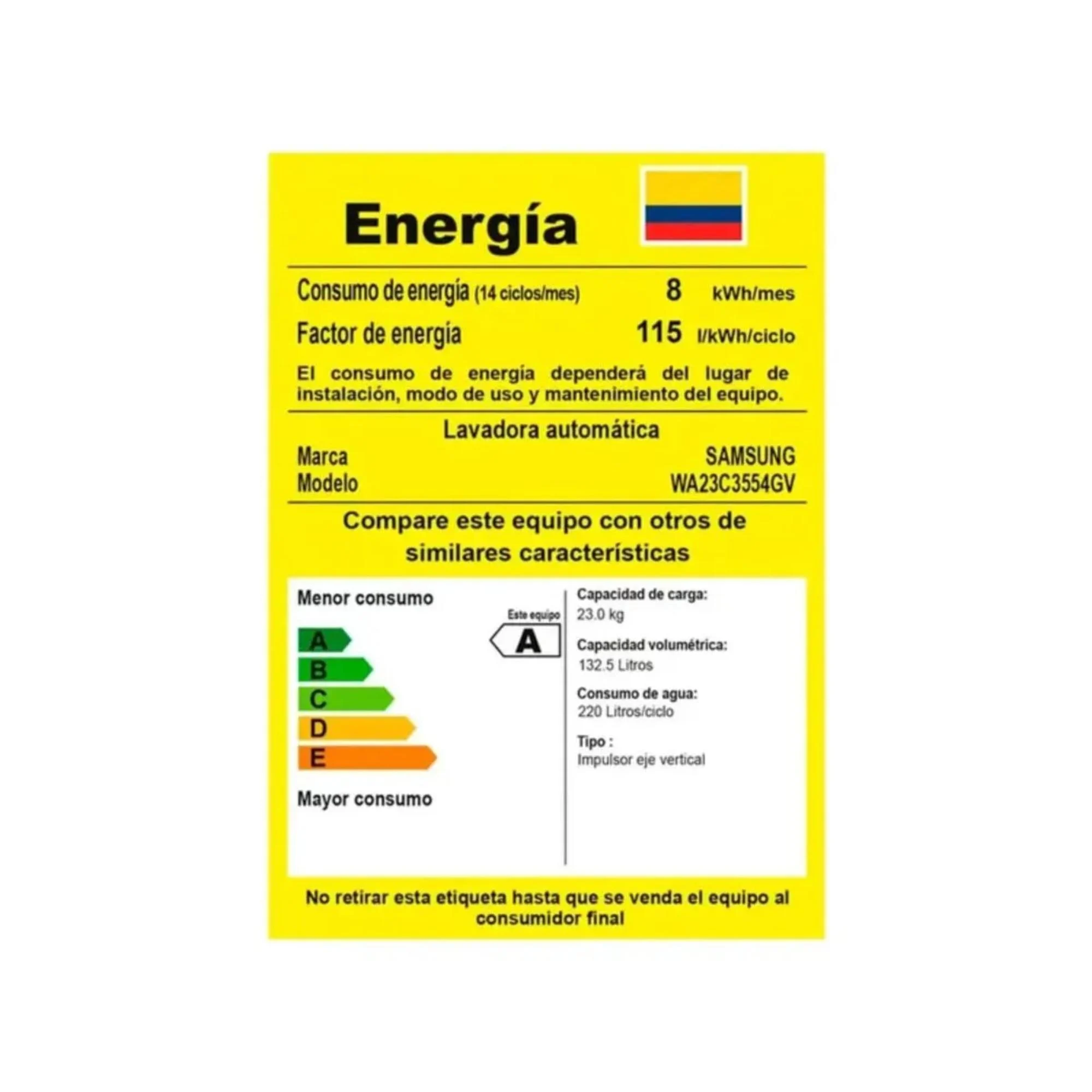 Lavadora Samsung Carga Superior 23 kg (51 lb)…